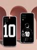 Soft TPU Cover for Samsung Galaxy A25 A23 A22 A52S A31 A72 A73 A17 A07 A13 A11 5G Transparent Phone Case Football 10 Player Bags