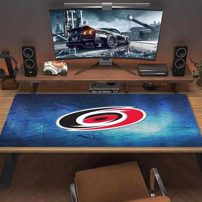 Carolina Hurricanes Logo Color Mouse Pad Large Gaming Table Cushion Non-slip Laptop Tablet Big Mousepad XXL Mat Mini PC Playmat With Lock edge