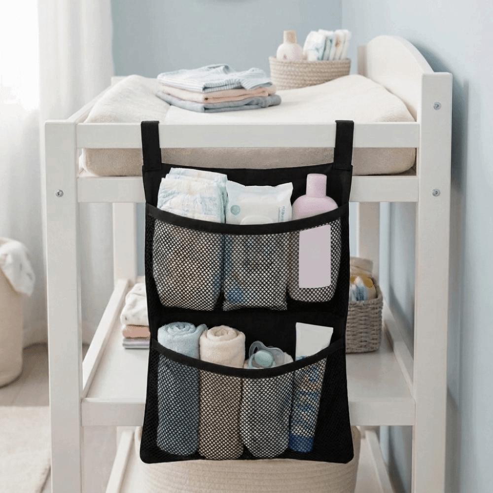 Lightweight Baby Crib Hanging Bag Breathable Underwear Storage Bag Baby Crib