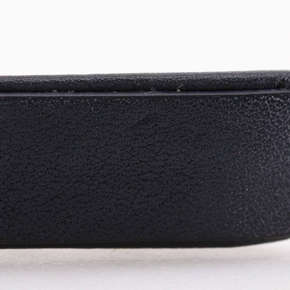 CHANEL Katyusha Other accessories COCO Mark Chain Black / Silver lambskin Women Used