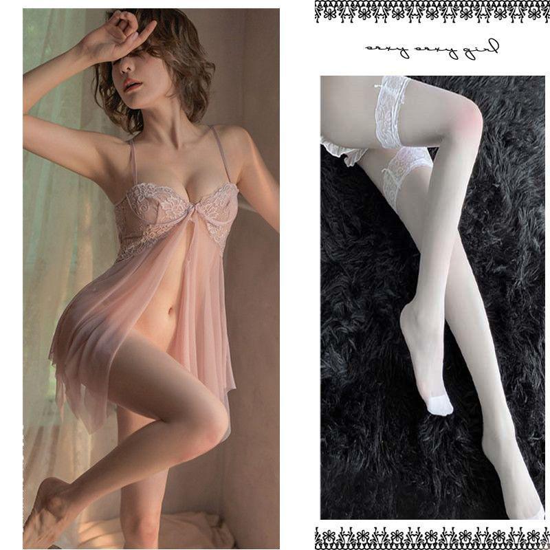 Elegant Plus Size Lace Camisole Nightgown - Women's Flirtatious Summer Lingerie.