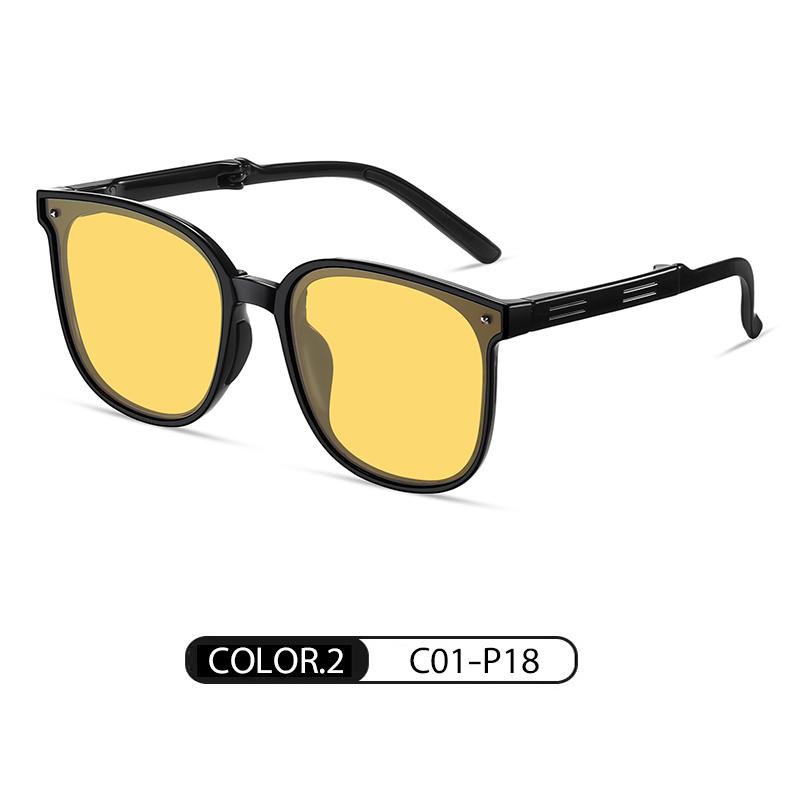 1Pcs New Folding Sunglasses Fashionable Classic Trend Ultra-Light Ultraviolet Anti-Ultraviolet Sunglasses