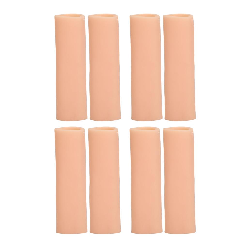 4 Pairs Toe Sleeves Reusable Breathable Cushioned Shock Relief Soft Elastic Toe Pad Protectors for Blisters Fingers