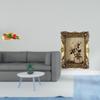 Resin Joseph Statue Figure And Ornate Photo Frame Vintage Decorative Display for Tabletop Shelf