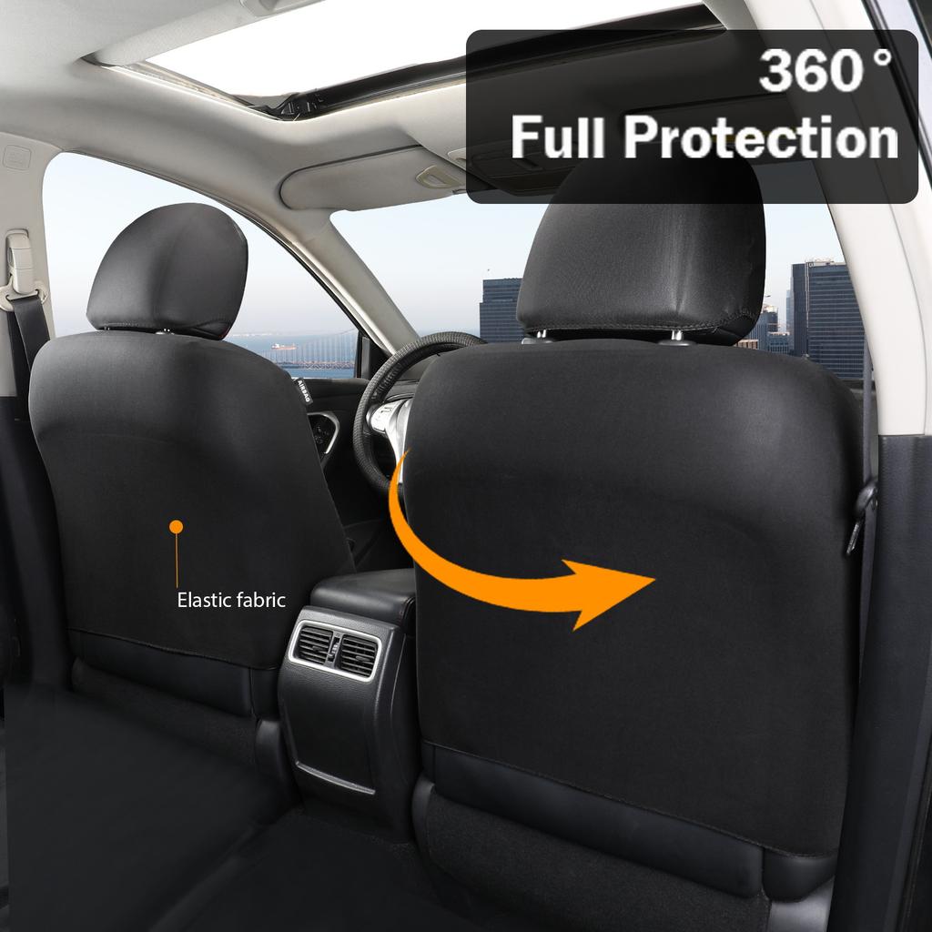 Coprisedile Auto Set Completo Coprisedile Auto in Pelle Impermeabile Coprisedili Cuscino Sedile Auto Coprisedili in Pelle PU Protezione Sedile Auto Vestibilità Universale La Maggior Parte C