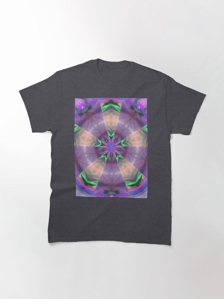 Pentangle Pastel Shades Multicolored Kaleidoscope Pentangle Pattern 10 Classic T-Shirt