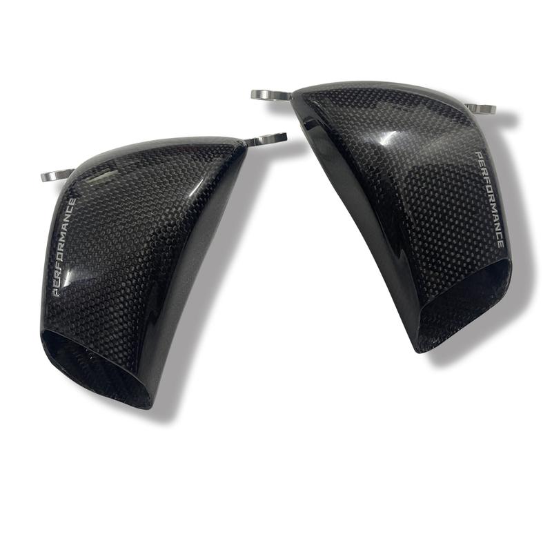 Carbon Fiber Motorcycle Front Brake Air Duct Caliper Radiator Cover For DUCATI PANIGALE V4 V2 V4S Streetfighter V4 V4S 2018-2023