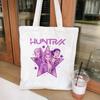 Kpop Demon Hunters Print Shoulder Canvas Bag Daily Shopping Tote