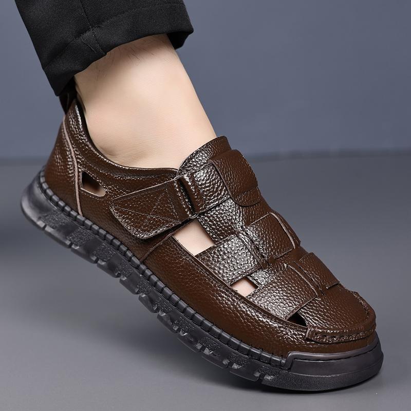 Fashion Business Summer Men's Shoes High Quality and Comfortable Style Work and Office Breathable Sandals Adult Sandals DRESS New