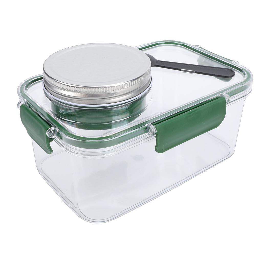 Salad Lunch Container With Dressing Compartment Reusable Portable  proof Salad Bowl for   Gym Bag