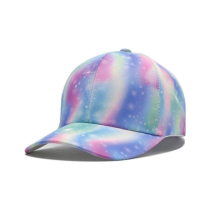Fashion Cartoon Rainbow Windproof Baseball Cap With Wide Brim For Wear Summer