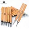 Superior Craftsman Carving Knife Set: Curved, Flat, Round, Triangular, Needle Knives for Handmade Rubber Stamp Crafting
