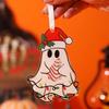 Navidad 2026 New Year Gifts - Christmas Theme Acrylic Hanging Ornaments Art Pendant for Car Home Party Wall Decoration 1PCS