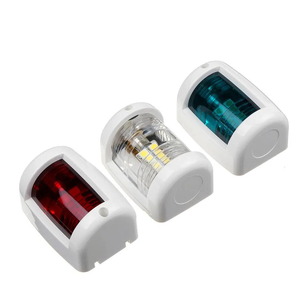1pc Lights Navigation Lights Mini Port/Starboard LED 12 Volt Boat/Yacht Marine IP66 Waterproof PC Plastic Case Red/Blue/White