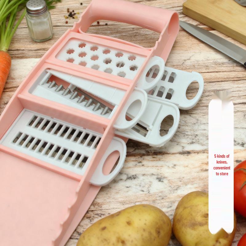 Stainless Steel Multifunctional Vegetable Cutter & Grater with Potato Peeler