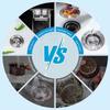 New Upgraded 3 In 1 Kitchen Sink Drain Strainer - Stopper Set Stainless Steel Kitchen Sink Stopper Up Anti-Clogging Sink Strain