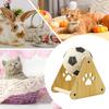 Cat Scratching Ball Sisal Cat Scratcher with Dynamic Soccer Design Vertical Exercise Wheel for Kitten Training