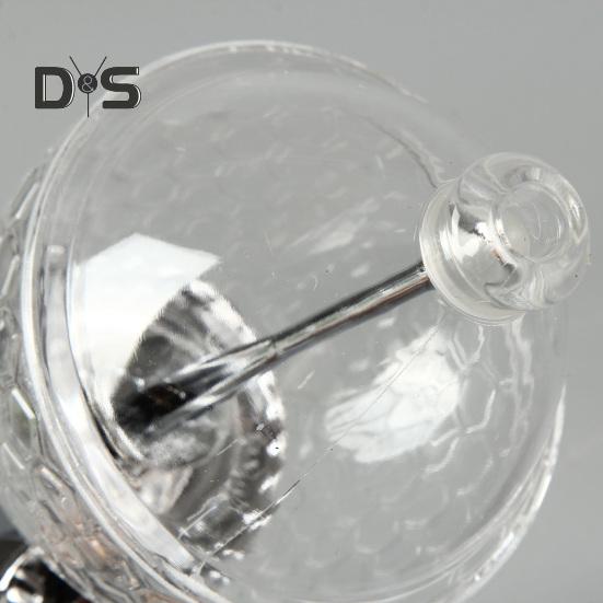 1/2 Stück Honigspender-Vorratsglas mit Ständer, großes Fassungsvermögen, auslaufsicheres Design, BPA-frei, Honigtopf in Wabenform