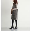 Damen Strickweste Kleid Baumwolle V-Ausschnitt Pullover Kariert Vintage Tanktop Ärmelloses Kleid mit Taschen