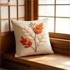 Fall Leaf Throw Pillow Cover Boho Autumn Botanical Berry Decorative Cushion Case For Sofa Living Room Home Decor