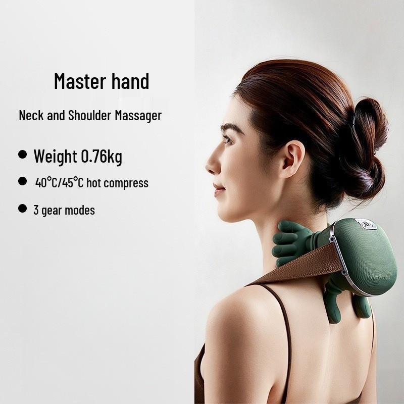 Cross-border Multi-Functional Neck & Shoulder Massager with Heating & Kneading 