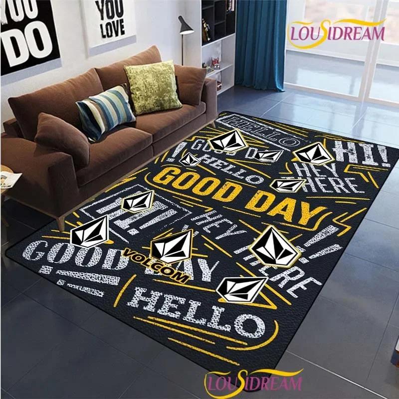 Moderner Markenteppich für Wohnzimmer, Schlafzimmer, Tischdekoration, Küchentür, rutschfeste Fußmatten, Alfombra Geburtstagsgeschenk