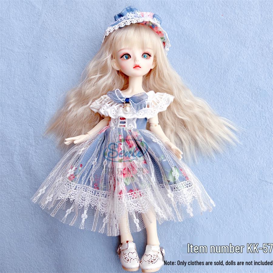30 Cm BJD Doll Lolita Outfit Set - 6-Minute Dress Change for Girl's Gift