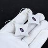 Natürliche Purpurit Edelstein Antike Ohrringe 925 Sterling Silber Ohrringe, Boho Silber Schmuck Ohrhänger, Geschenke zum Geburtstag Geschenke für Sie