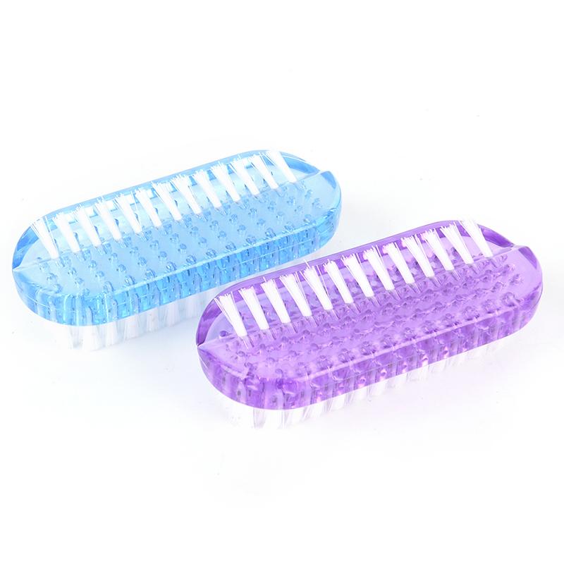 Plastikowa szczotka do czyszczenia paznokci, dwustronna, ręczna szczotka do czyszczenia paznokci