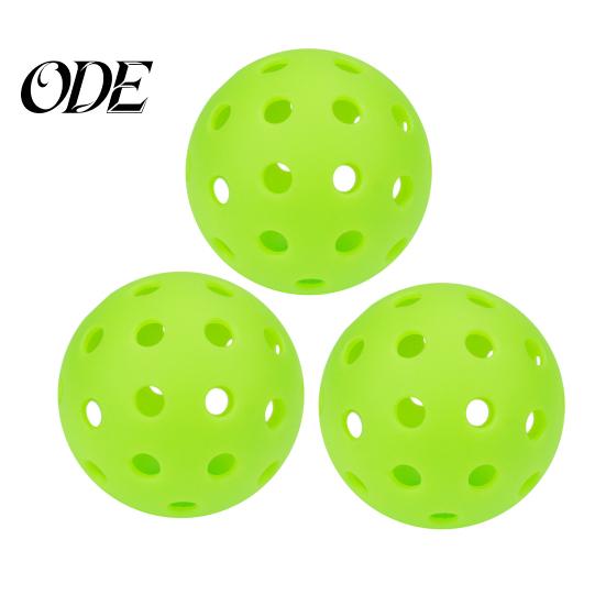 Elastic Pickleball 3Pcs 40-Holes High Bounce Visibility PE Indoor Outdoor Kit Tournament Training Practice Ball Accessories Balls