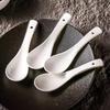 Gold Rim Ceramic Spoon Set