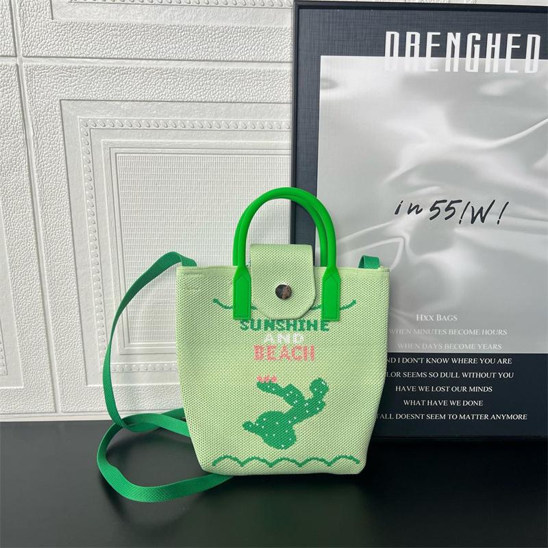 Mobile Phone Bag Crossbody Women'S High-End  Versatile Cute Cartoon Knitted Handbag Coin Handbag