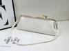 Borsa a Spalla Donna Lusso Designer Clip Borse a Mano NUOVA Borsa Baguette Lg Borse a Pochette con Tracolla Rimovibile Portafogli in Pelle Verniciata