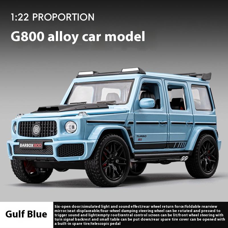 1/22 Scale Metal Diecast Brabus G800 Toy Cars Models Rubber Tires SUV Vehicles Toys 6 Doors Opened Off-road Collection Model Boys Gifts