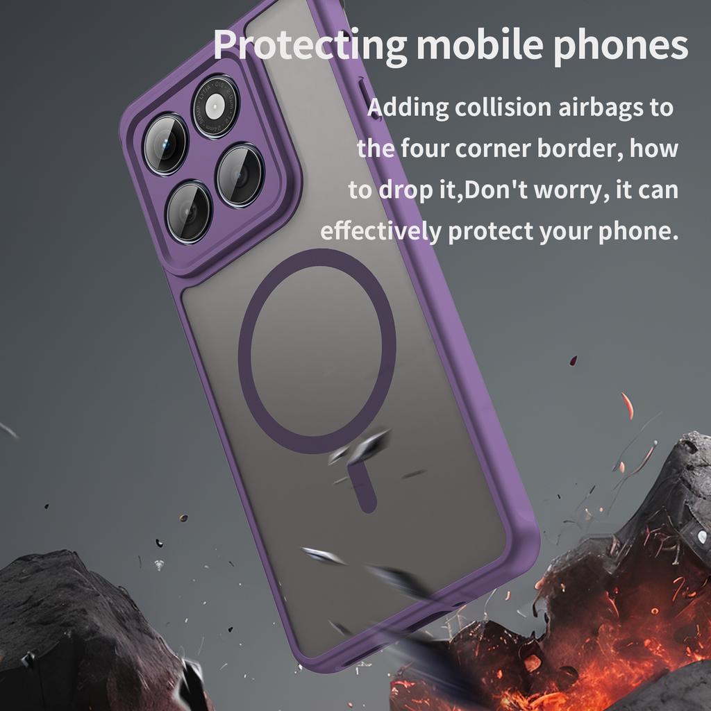 Motorola Moto Edge 60 Fusion/Edge 60/Edge 60S Phone Case,Magnetic Shockproof Phone Case,Bumper Hybrid Cover for Motorola Moto Edge 60 Fusion/Edge