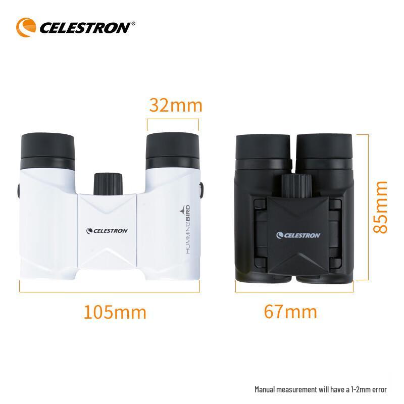 Celestron Hummingbird 8X21 HD Binoculars - High Magnification, Low Light Night Vision, Portable for Concerts