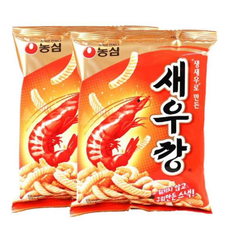 Nongshim Shrimp Crackers – Original 90g / Wasabi 70g – Korean Snack