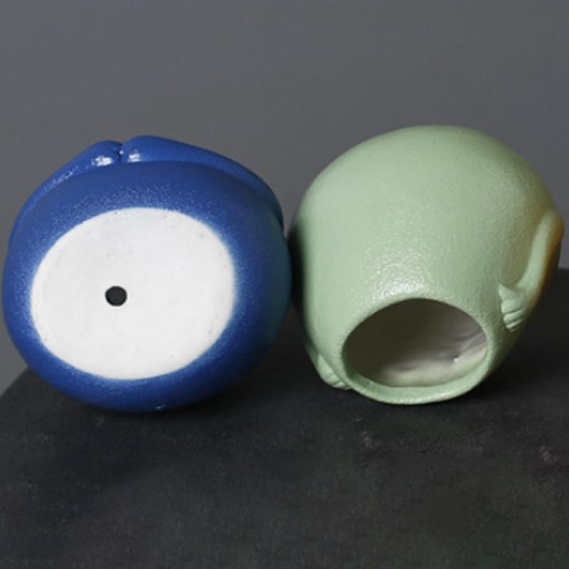 Funny Cute Cartoon Succulent Flowerpot Handicraft Unique Green Plant Pot Ceramic Pot Home Decor