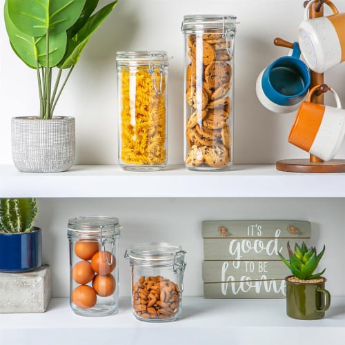 Bormioli Rocco Asplund FIDO Spaghetti Jar, Clear, Size: Approx. 9.8 H28, 8004360093780