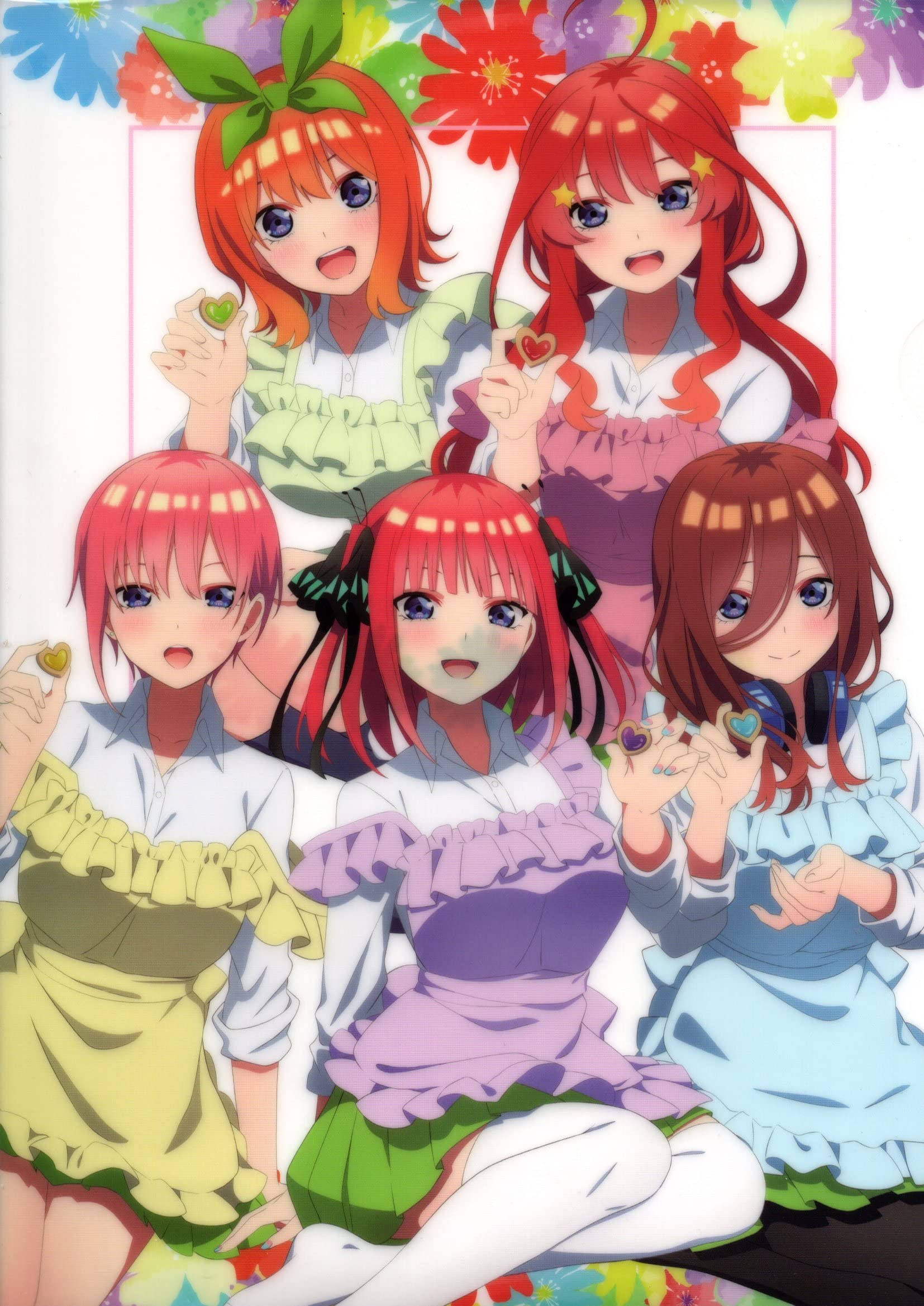 

Прозрачный файл Пять невест Оригинальная иллюстрация Униформа Фартук Групповая версия