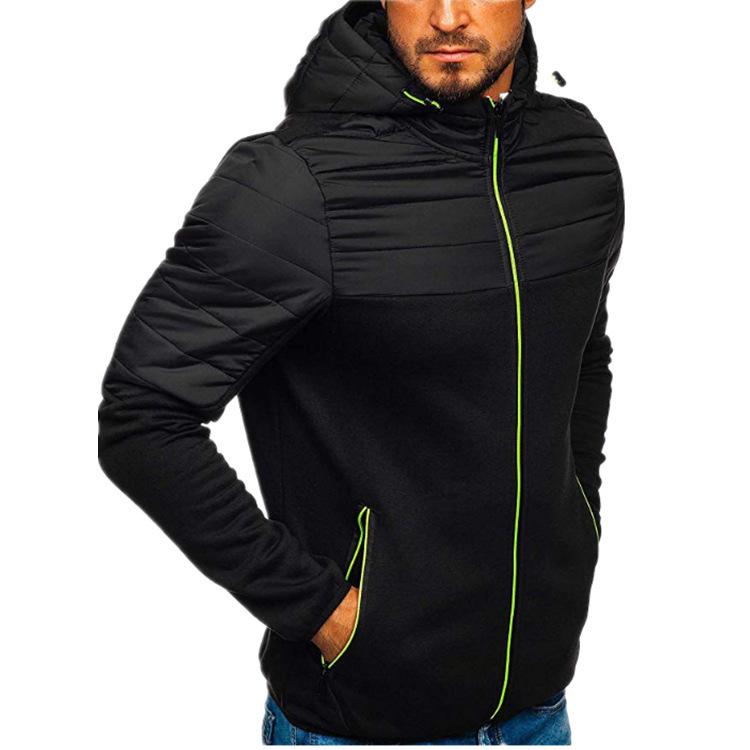 Spring And Autumn Men'S Hoodie Zipper Multi Pocket Hoodie Men'S Sports Thick Bottom Coat Versatile Fashion Casual Coat