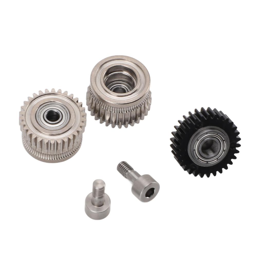 Extruderzahnrad Ni-beschichtet Gehärteter Stahl Vollmetall Filament-Antriebszahnrad für K1C K1 Maximaler 3D-Drucker Zubehör