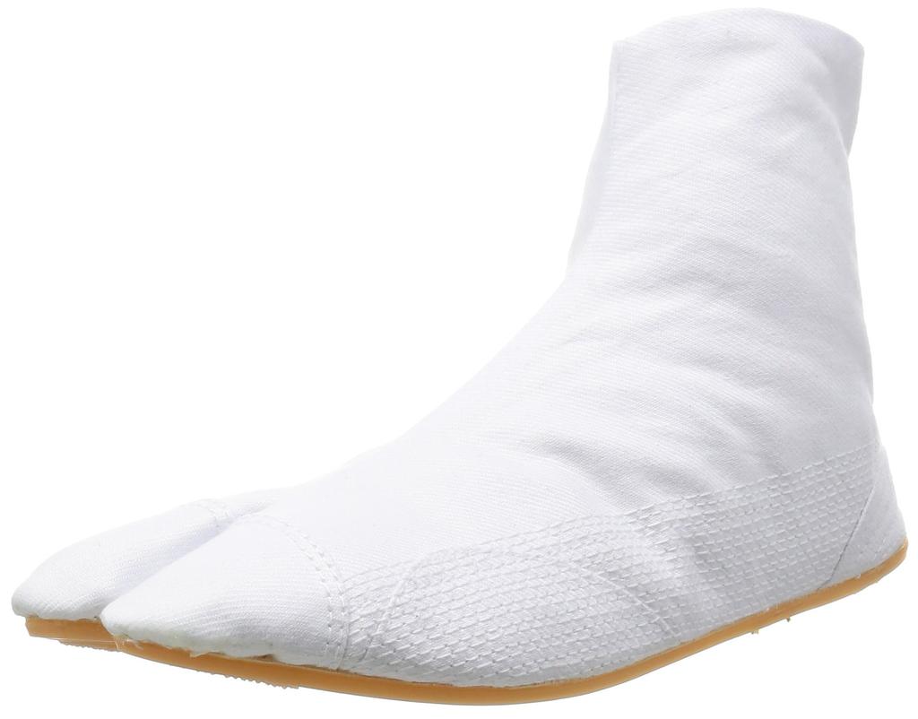 Margo Festival Tabi Socks, 5-Ply Tabi Socks with Shock Absorbing Heel, Size 10067, Unisex, White, 27.0 Cm