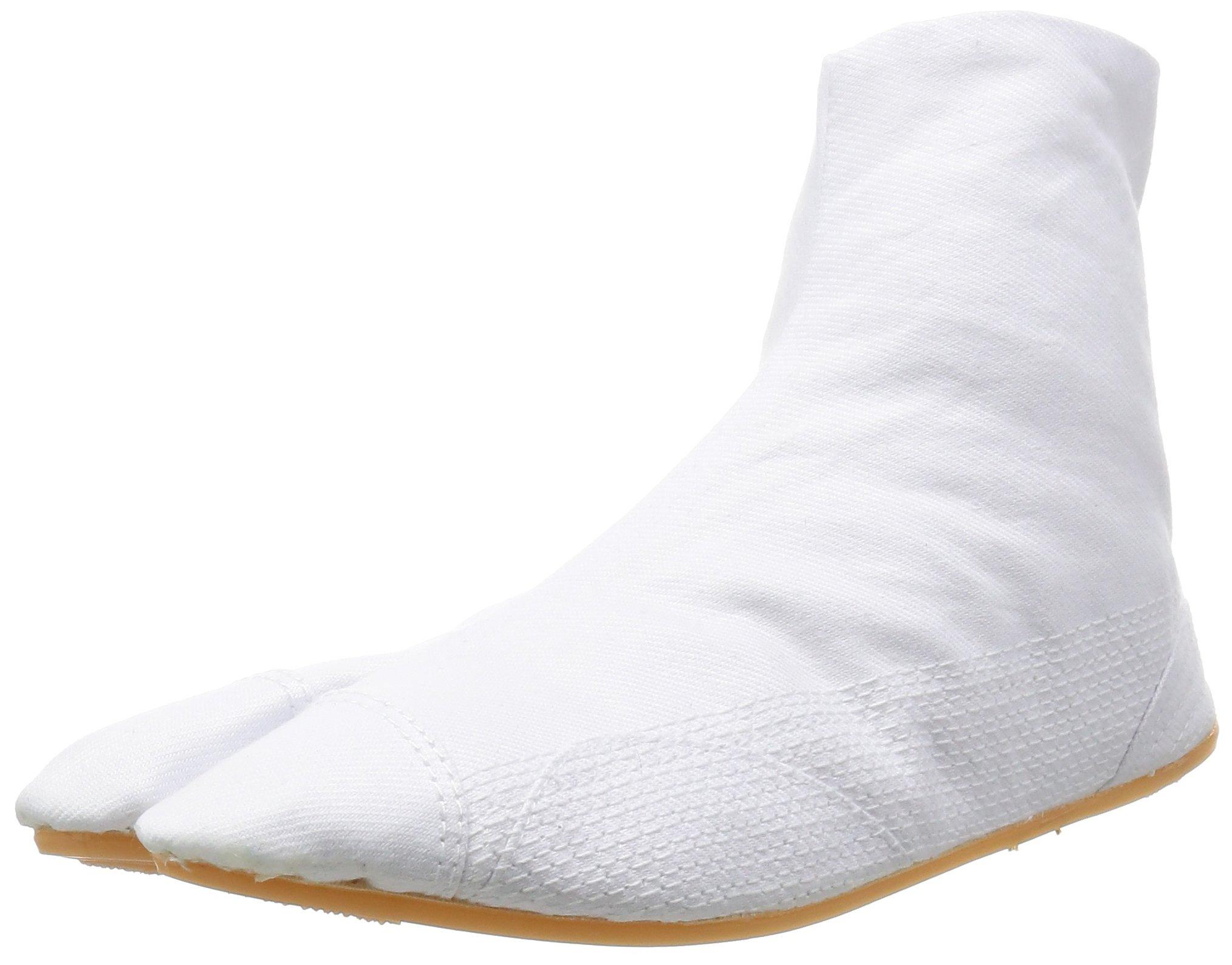 

Margo Festival Tabi Socks, 5-Ply Tabi Socks with Shock Absorbing Heel, 10067, Unisex, White, Size 28.0 cm