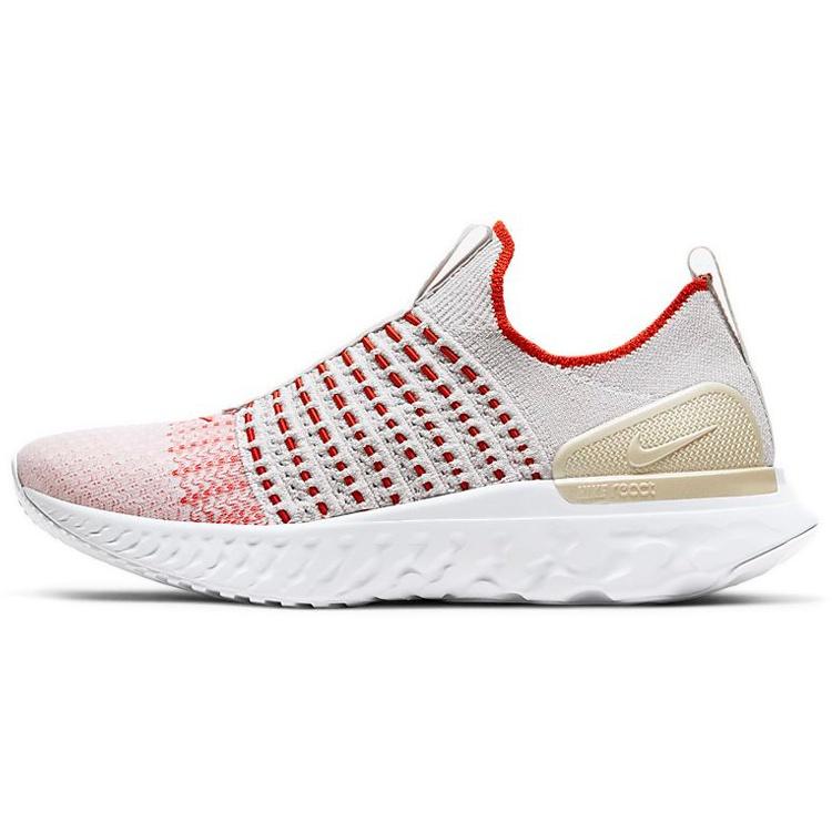 (WMNS) Nike React Phantom Run Flyknit 2 Vast Grey Orange Women s CJ0280-003 EU 39