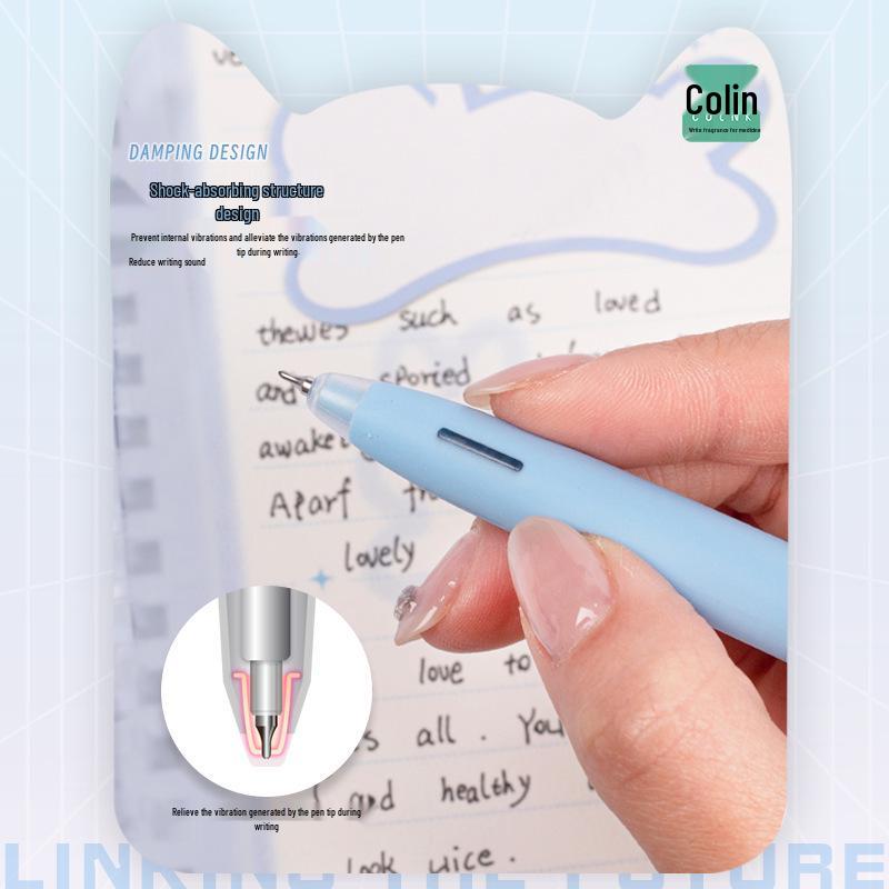 Colin Link Click Gel Pen - Cute Cat Eye Black Pen for Students, Style 1046.