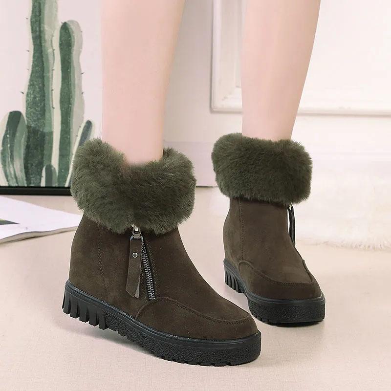 Stivali da donna in peluche Stivaletti caldi invernali da donna per donne  Racchette da neve Stile tondo Slip on Female Flock Snow Boot acquista in  modo economico — spedizione gratuita, recensioni reali