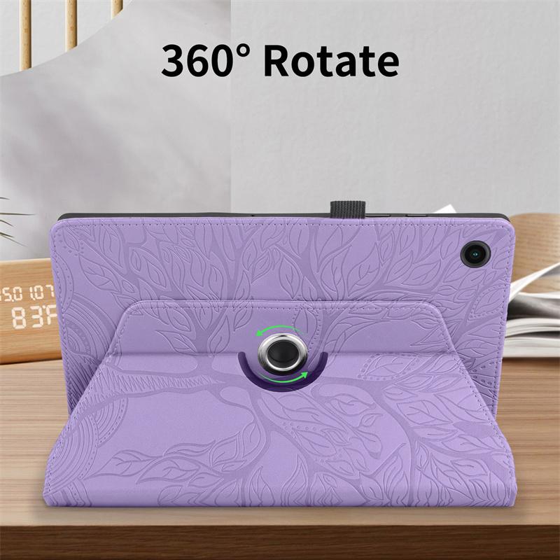 For Samsung Galaxy Tab A11 2025 Case SM-X130 X133 X135 360 Rotating PU Leather Stand Tablet Coque For Galaxy Tab A11 Case 8.7 Inch
