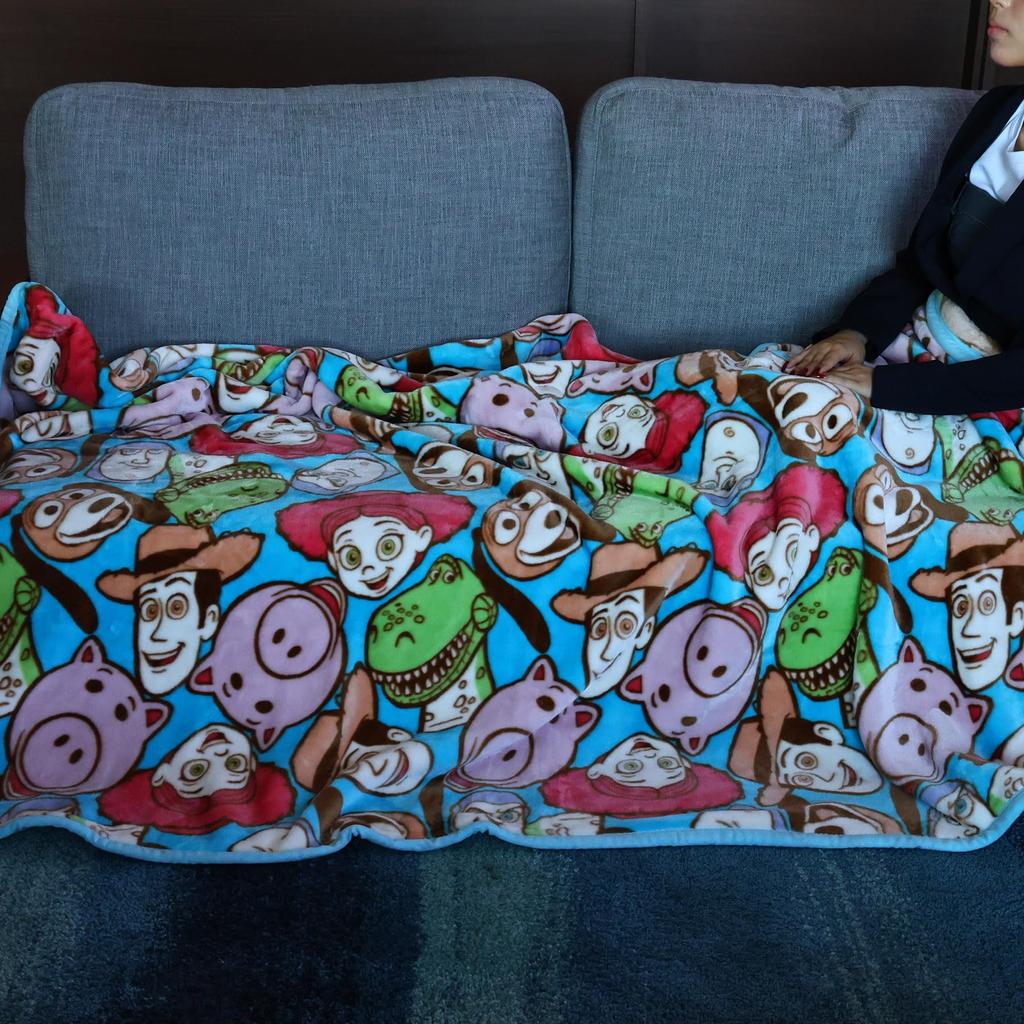 Marushin Disney Toy Story Faces Friends Blanket, H200 X W140cm, Cute, Fluffy, Stylish, Cold Weather Item, Available In 3 Sizes, 2245026900