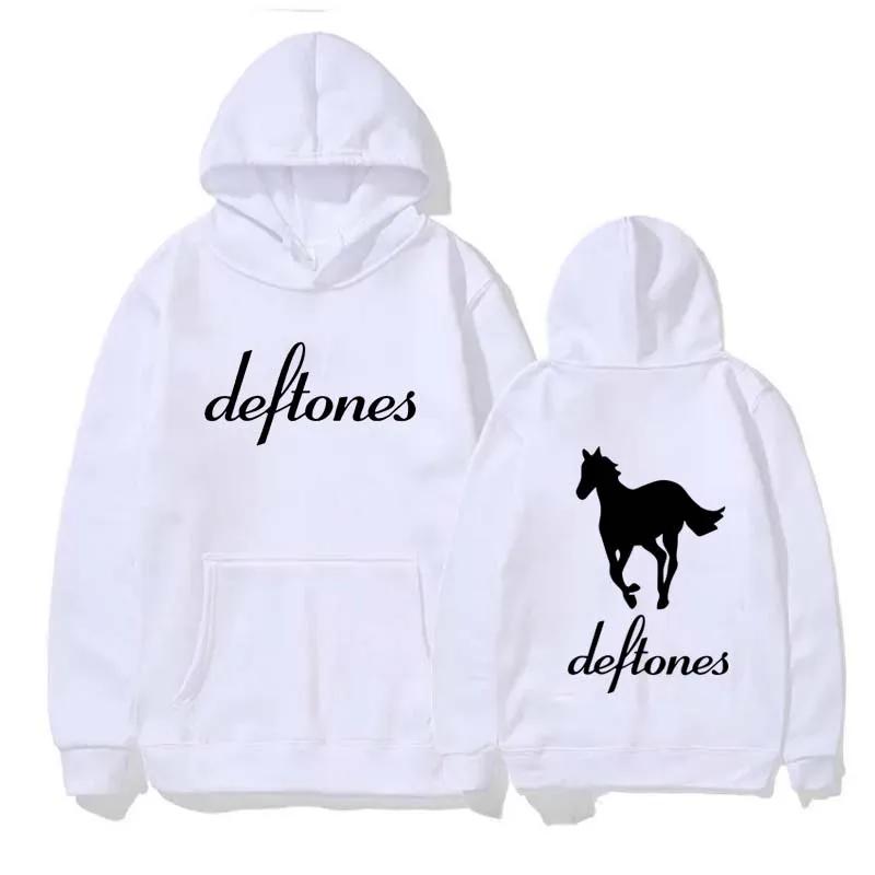 Men Clothing Fashion Deftones Printed Hoodies Autumn Winter Women Casual Warm Pullover O-Neck Long Sleeve Fleece Sweatshirts